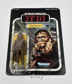 Star Wars Vintage Kenner 1983 Chewbacca ROTJ 65 Back Unpunched MOC Clear Blister