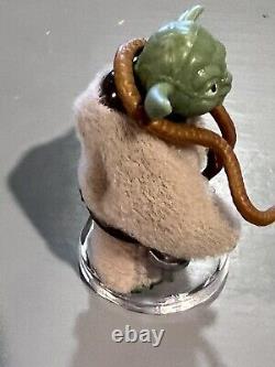 Star Wars Vintage Kenner Acton Figure Yoda Dark Green Brown Snake 1980 Complete