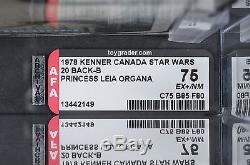 Star Wars Vintage Kenner Canada Princess Leia 20 Back-B AFA 75 (75/85/80) MOC