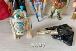 Star Wars Vintage Kenner Figure Set 70s-80s Darth Vader Boba Fett R2-D2 Used