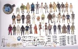 Star Wars Vintage Kenner Loose Action Figure Lot withMany Weapons and Accessories