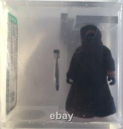 Star Wars Vintage Kenner Loose Jawa Dark Brown Stitch 1977 AFA 85 NM+ 3.75 Inch