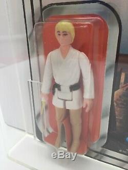 Star Wars Vintage Kenner Luke Skywalker 12 Back C Ukg 80 (80/85/85) Moc