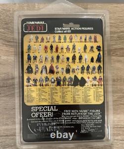 Star Wars Vintage LOGRAY ROTJ 65 back Moc Unpunched RARE
