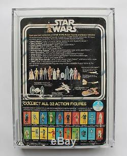 Star Wars Vintage Leia 12 Back-C 32 Back Sticker AFA70 c60 b70 f80 MOC UP 1978