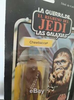 Star Wars Vintage Lili Ledy Chewbacca 50 Back Moc Mexico Variant