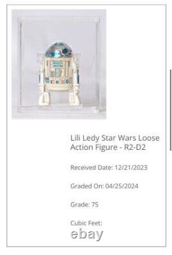 Star Wars Vintage Lili Ledy R2-D2 1977 Electric Blue Dome CAS 75 HOLY GRAIL