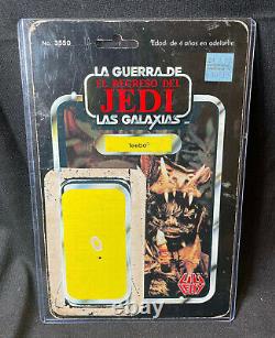 Star Wars Vintage Lili Ledy Teebo cardback 100% Original Mexico