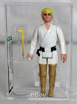 Star Wars Vintage Loose Luke Skywalker with Telescoping Lightsaber AFA 80+ NM #130