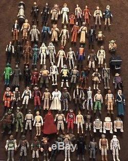 Star Wars Vintage Lot First 79 Figures Collection with 2 Cases & access