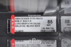 Star Wars Vintage Luke Bespin 31 Back-B AFA 85 (85/95/90) Unpunched MOC