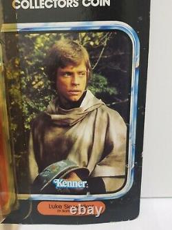 Star Wars Vintage Luke Skywalker in Battle Poncho MOC Last 17