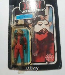 Star Wars Vintage Mexico Lili Ledy Nien Nunb Retorno 14 Back Rare Variant 80s