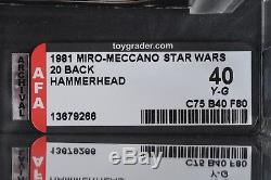 Star Wars Vintage Miro-Meccano Hammerhead 20 Back AFA 40Y (75/40/80) MOC