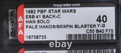Star Wars Vintage POCH ESB 41 Back-C Han Solo Pale Hands AFA 40 (50/40/75) MOC