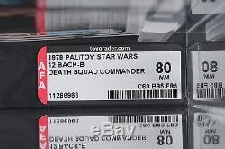 Star Wars Vintage Palitoy Death Squad Commander 12 Back-B AFA 80 (80/85/85) MOC