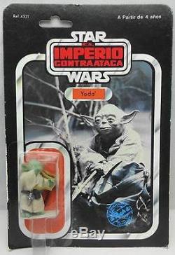 Star Wars Vintage Pbp Poch Rare Yoda El Imperio Contraataca 37 41 A Back Moc