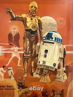 Star Wars Vintage Poster, R2D2 and C3PO (circa 1977) RARE, 2 of 4 Coca Cola
