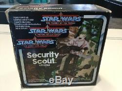 Star Wars Vintage Power Of The Force Security Scout Vehicle With Box