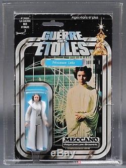 Star Wars Vintage Princess Leia 12 Back Meccano AFA 75 (70/80/80) MOC