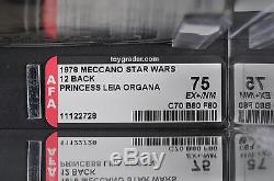 Star Wars Vintage Princess Leia 12 Back Meccano AFA 75 (70/80/80) MOC