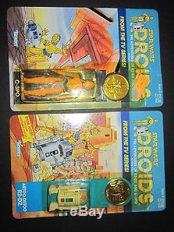 Star Wars Vintage R2D2 CP-30 MOC Droid Series 1985 Kenner Action Figure Collecti