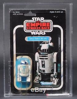 Star Wars Vintage R2-D2 Dark Blue ESB 41 Back-D AFA 70Y (75/70/85) MOC