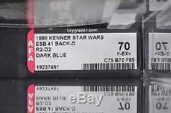 Star Wars Vintage R2-D2 Dark Blue ESB 41 Back-D AFA 70Y (75/70/85) MOC