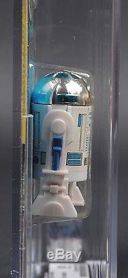 Star Wars Vintage R2-D2 Pop-Up Saber AFA 85 (85/85/80) Unpunched CLEAR MOC