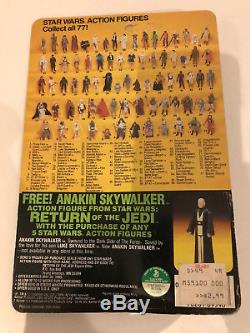 Star Wars Vintage ROTJ 4-Lom 77 Back MOC 1983 Unpunched Kenner Anakin Offer