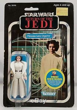 Star Wars Vintage ROTJ Princess Leia Organa 48-Back MOC (CLEAR BUBBLE)