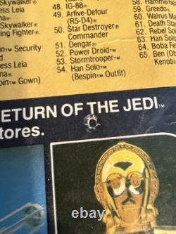 Star Wars Vintage Return Of The Jedi Gamorrean Guard Carded 65 Back Figure MIM