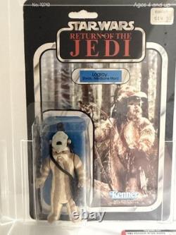 Star Wars Vintage Rotj Logray- Ewok Kenner 65 Back- B Afa 70