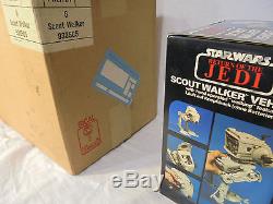 Star Wars Vintage Sealed Scout Walker Vehicle with Mailing Box arv
