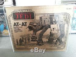 Star Wars Vintage USA ROTJ Kenner MISB AT-AT, VERY RARE SEALED + Acrylic Case