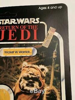 Star Wars Vintage Wicket W. Warrick 77 Back Return of the Jedi ROTJ Kenner MOC