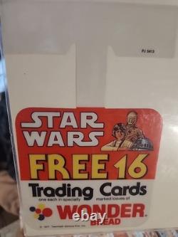 Star Wars Vintage Wonder Bread Shelf Talker Display 1977 UNUSED CLEAN MINT RARE