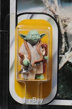 Star Wars Vintage Yoda (Brown Snake) ESB 41 Back-D AFA 85 (85/85/80) UP MOC