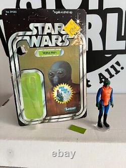 Star Wars Walrusman 1978 Vintage Kenner Action Figure Boba Fett Offer Open Card