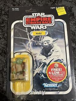 Star Wars Yoda 38310 Vintage 1982 Empire Strikes Rare 47 Back Card Back Sealed