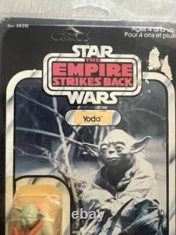 Star Wars Yoda Jedi Master 32b Esb Moc Clear Bubble Kenner Vintage 1980 #2