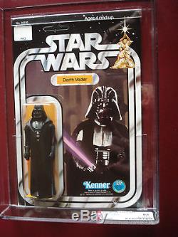 Star Wars vintage 1978 carded 12 back Darth Vader AFA 85 Near Mint plus archival