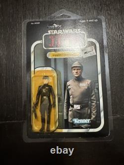 Star Wars vintage Imperial Commander Figure 1980 Sealed ROTJ Carded Unpunched