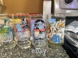 Star wars burger king glasses Set Of 9 Vintage 1977-1980 Collectors Series