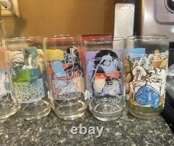 Star wars burger king glasses Set Of 9 Vintage 1977-1980 Collectors Series