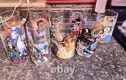 Star wars burger king glasses Set Of 9 Vintage 1977-1980 Collectors Series