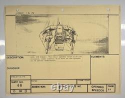 Star wars storyboard Empire Strikes Back movie Prop Rebel Disney Vtg Art EB1-42