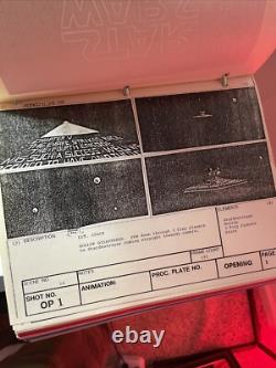 Star wars storyboard Empire Strikes Back movie Prop Rebel Disney Vtg Art EB1-42