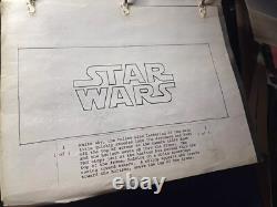 Star wars storyboard Empire Strikes Back movie Prop Rebel Disney Vtg Art EB1-42