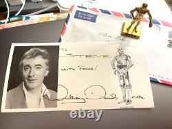Star wars vintage fan club c3po signed picture n enevlope from uk may the force
